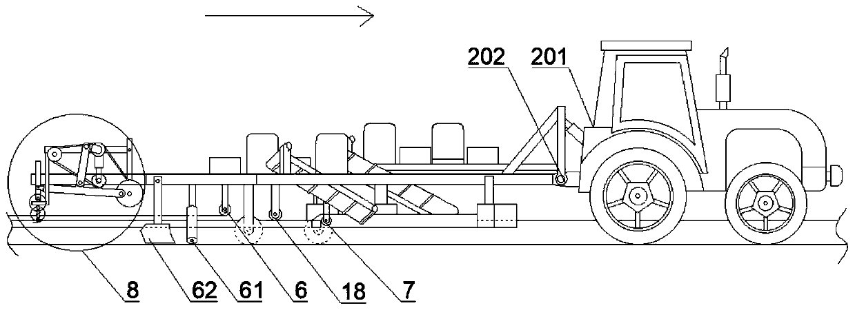 Sweet potato seedling planting machine based on secondary precise shaping special-shaped ridge