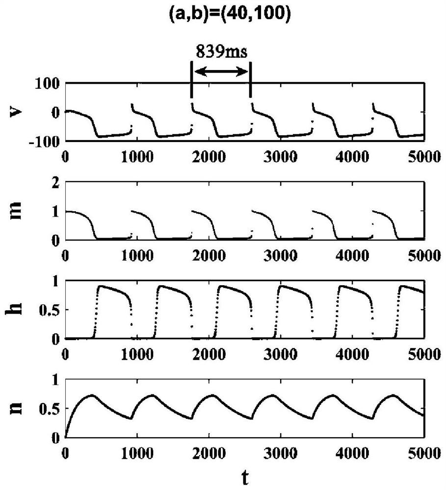 A method for studying the state transition of the cardiac Hodgkin-Huxley Purkinje fiber model