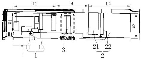 Antenna structure with improved isolation, and mobile terminal