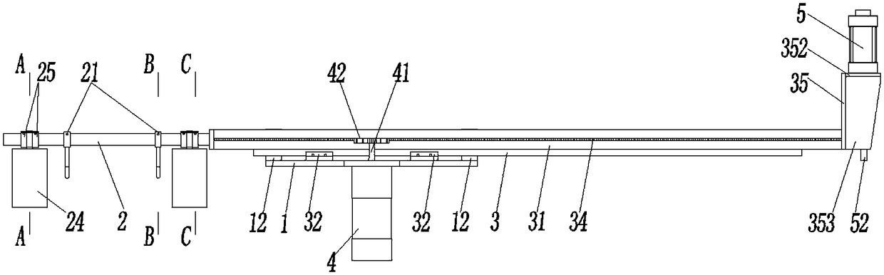 Square stirrup discharge device