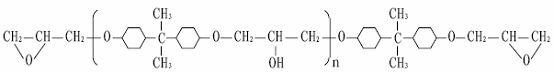 Epoxy resin glue for photoelectron attenuation-resistant packaging