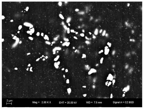 A method for crushing and spheroidizing the second phase in magnesium alloy by heating and rotating rolling