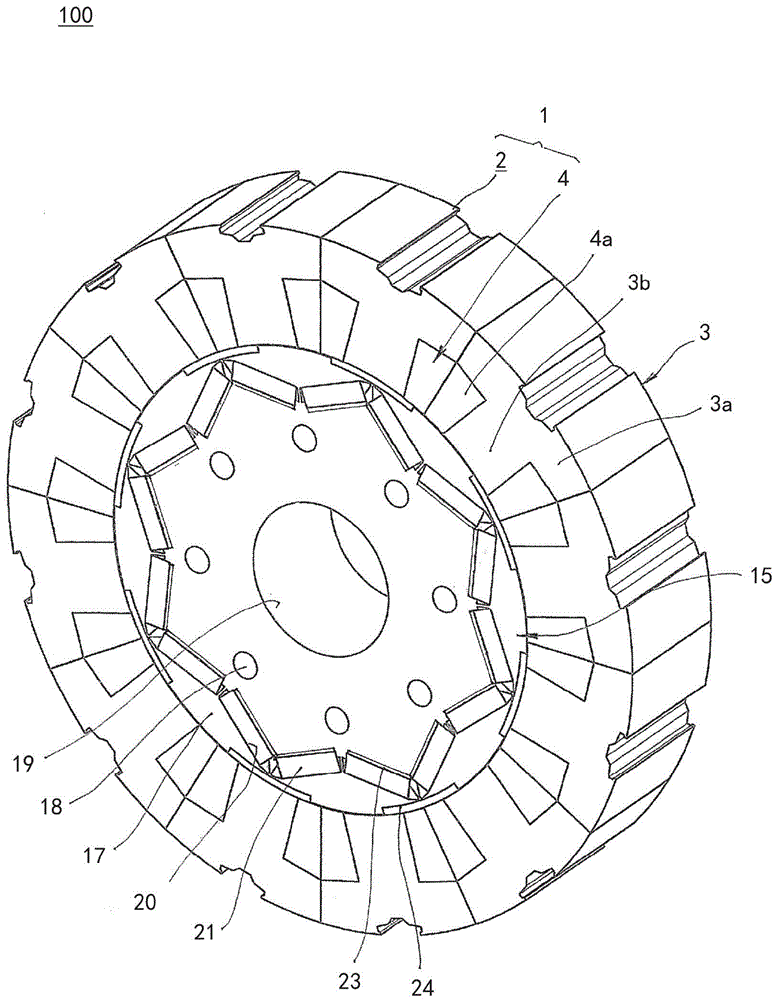 Permanent magnet embedded type rotating electric machine