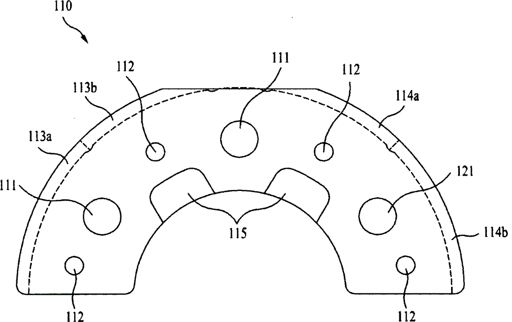 Apparatus and method for manufacturing weight balancing core of motor with at least two materials laminated