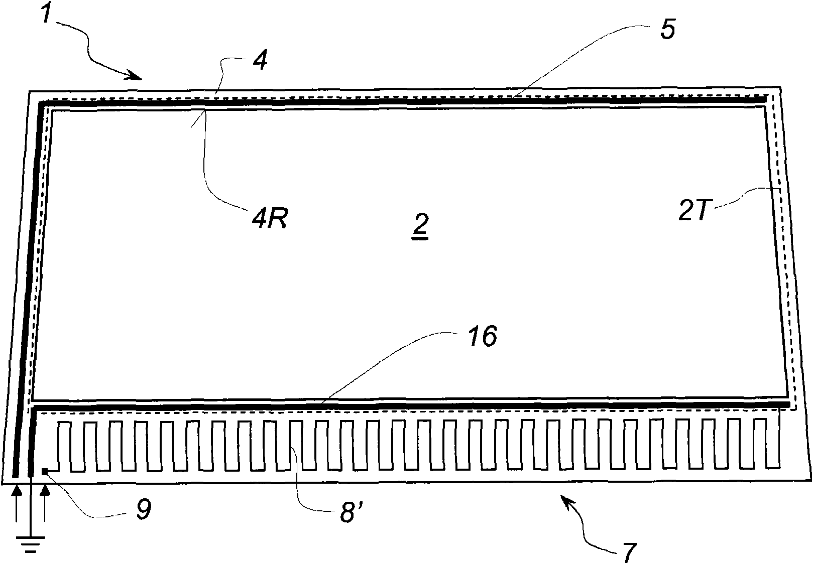 Transparent glass with heating coating