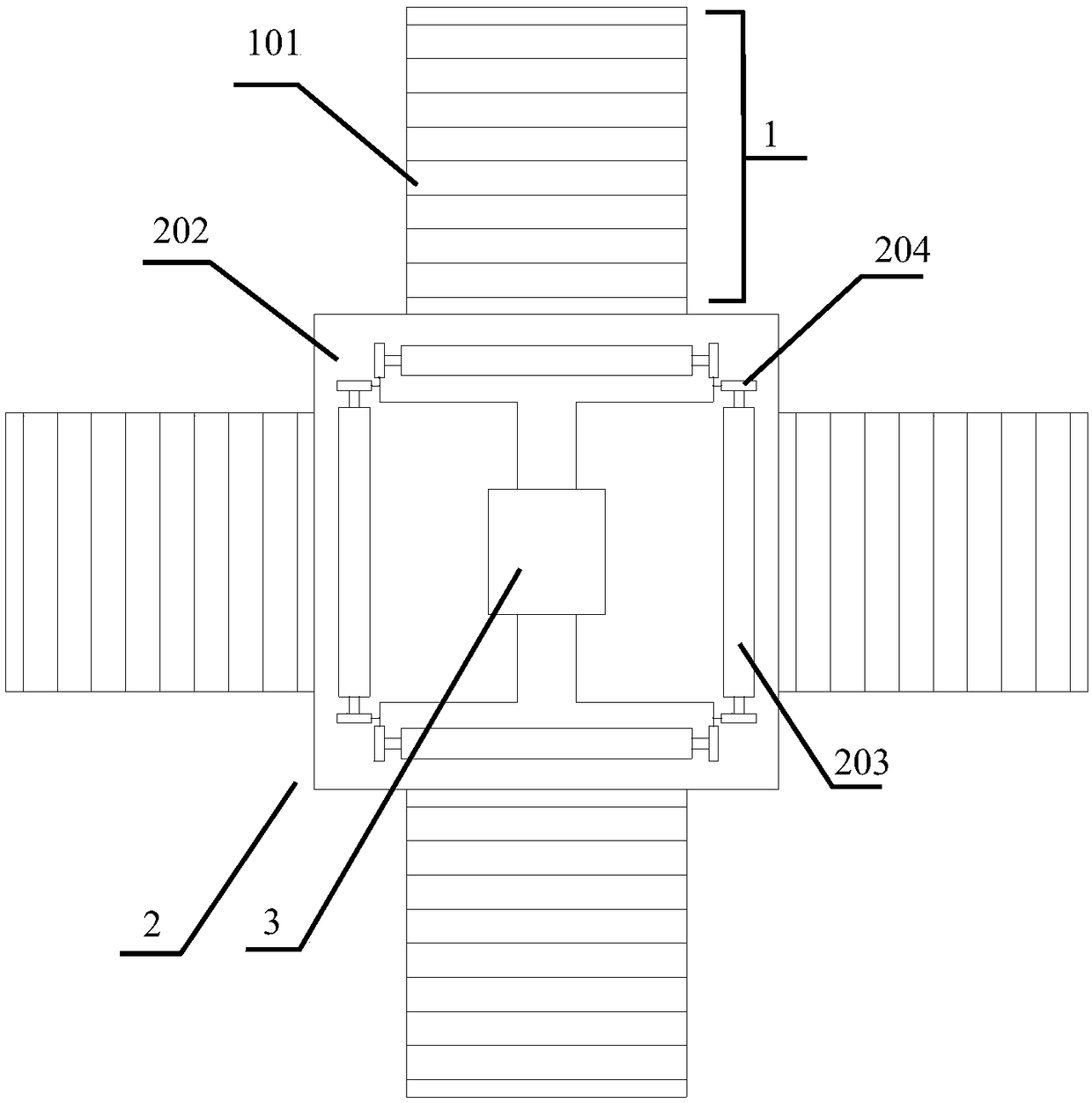 Electric vehicle solar charging device with folding and storing function