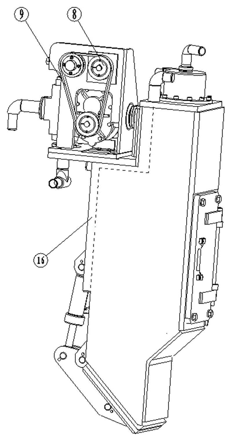 Integrated vacuum negative-pressure three-level dust removal system