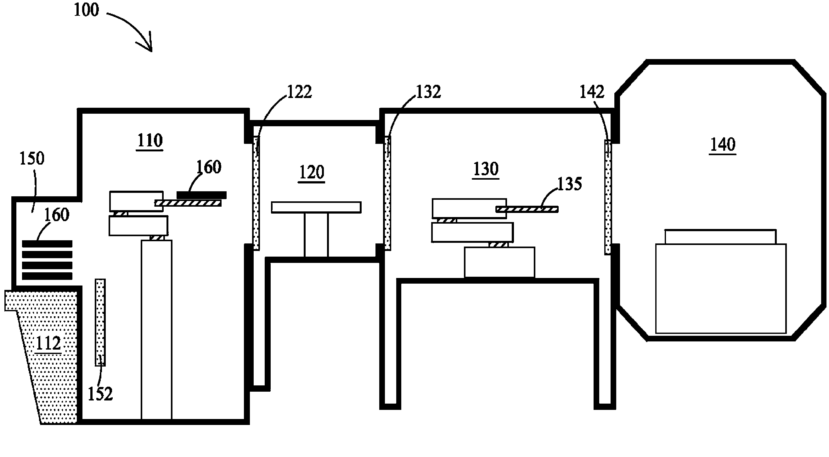 Pressure-controlled wafer carrier and wafer transport system