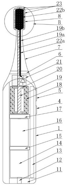 Terahertz electric toothbrush