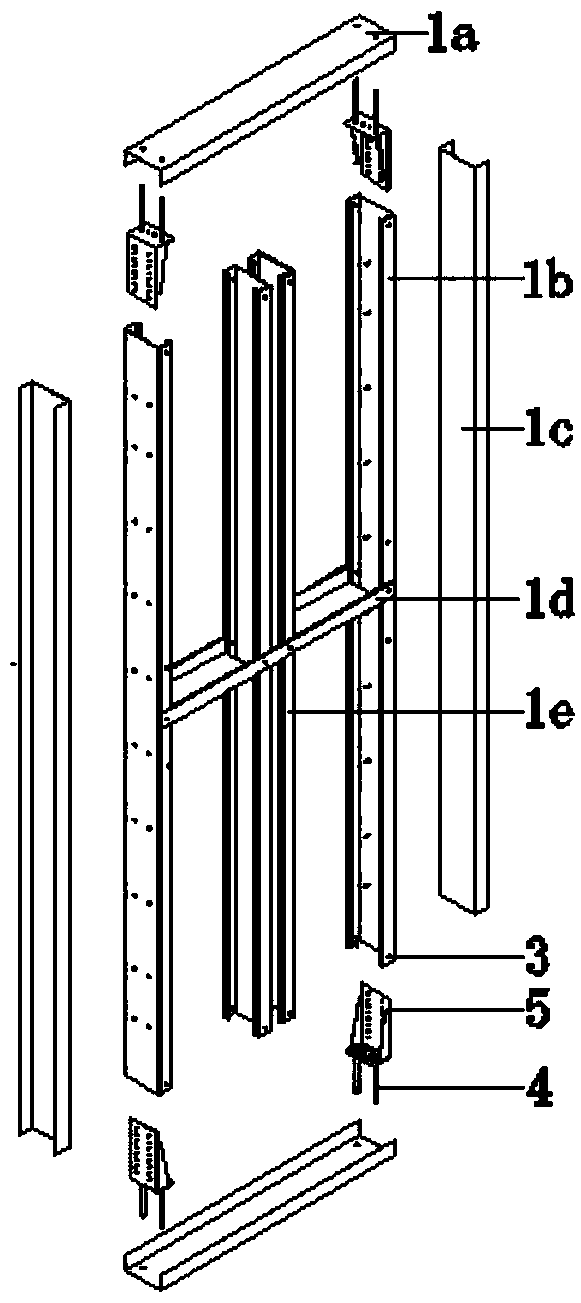 A modular cold-formed thin-walled steel composite wall and its connection method