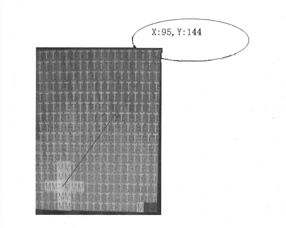 Chip picking and position aligning confirmation method for ink dot-free test