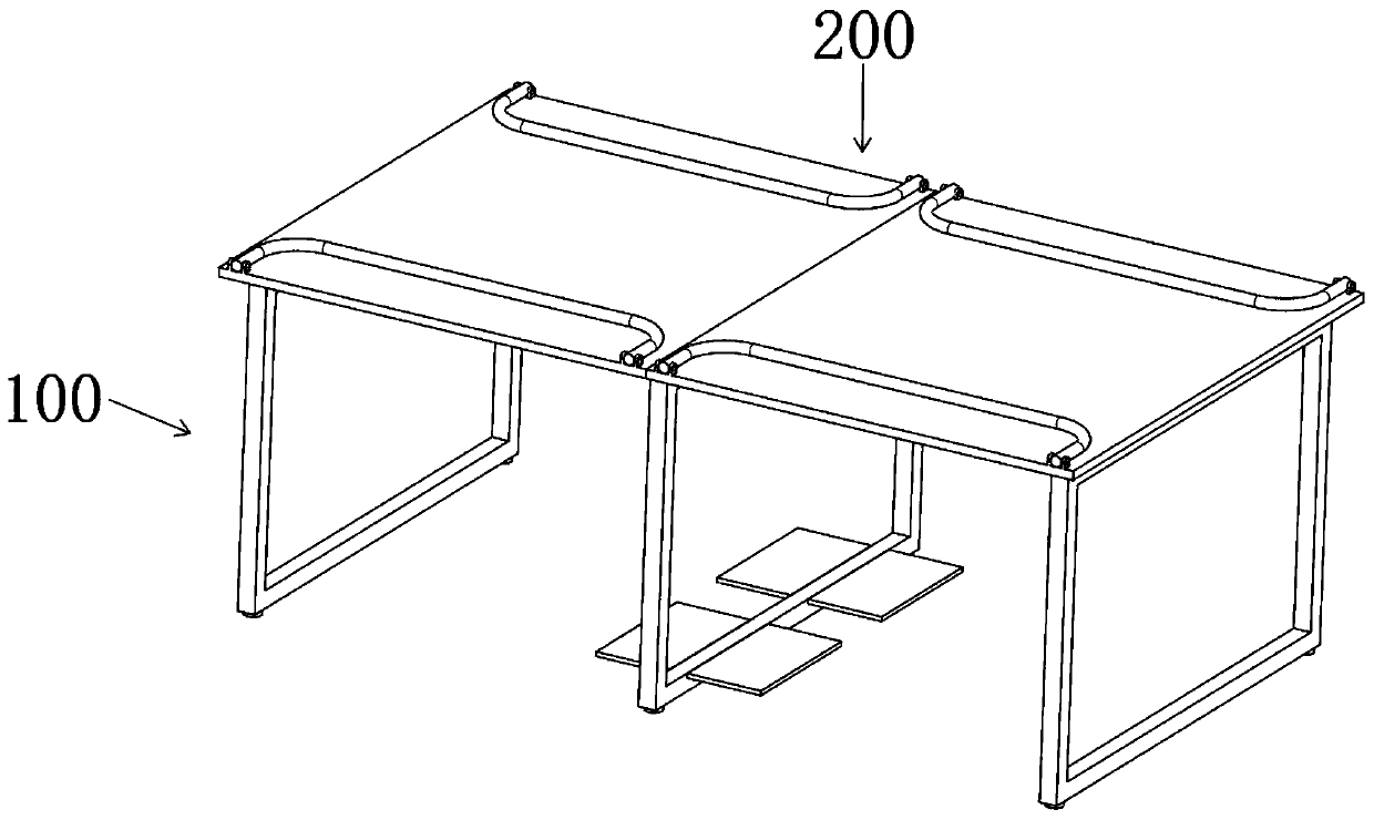 Office table capable of preventing myopia