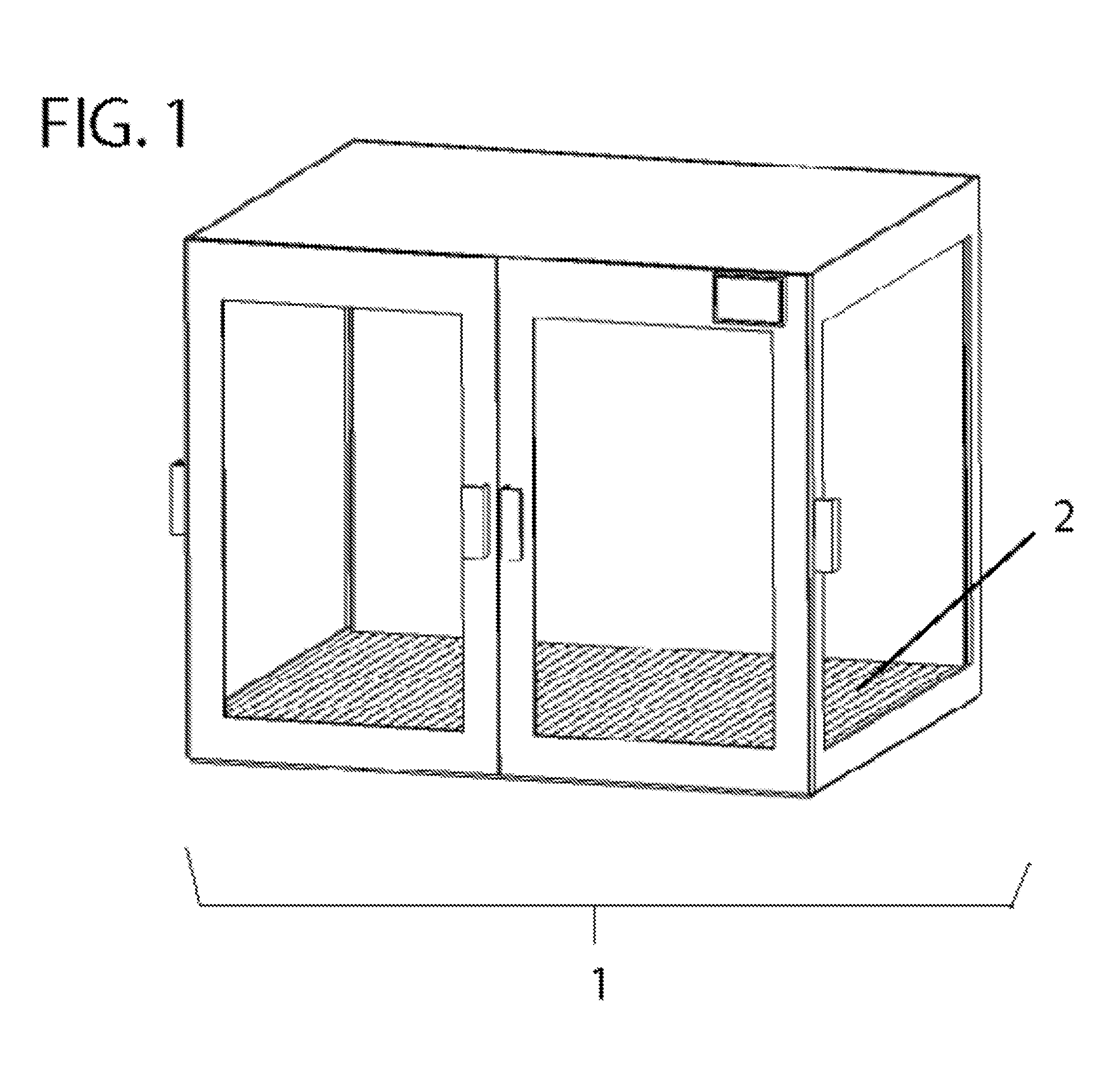 Recirculating gas system for a manufacturing device.