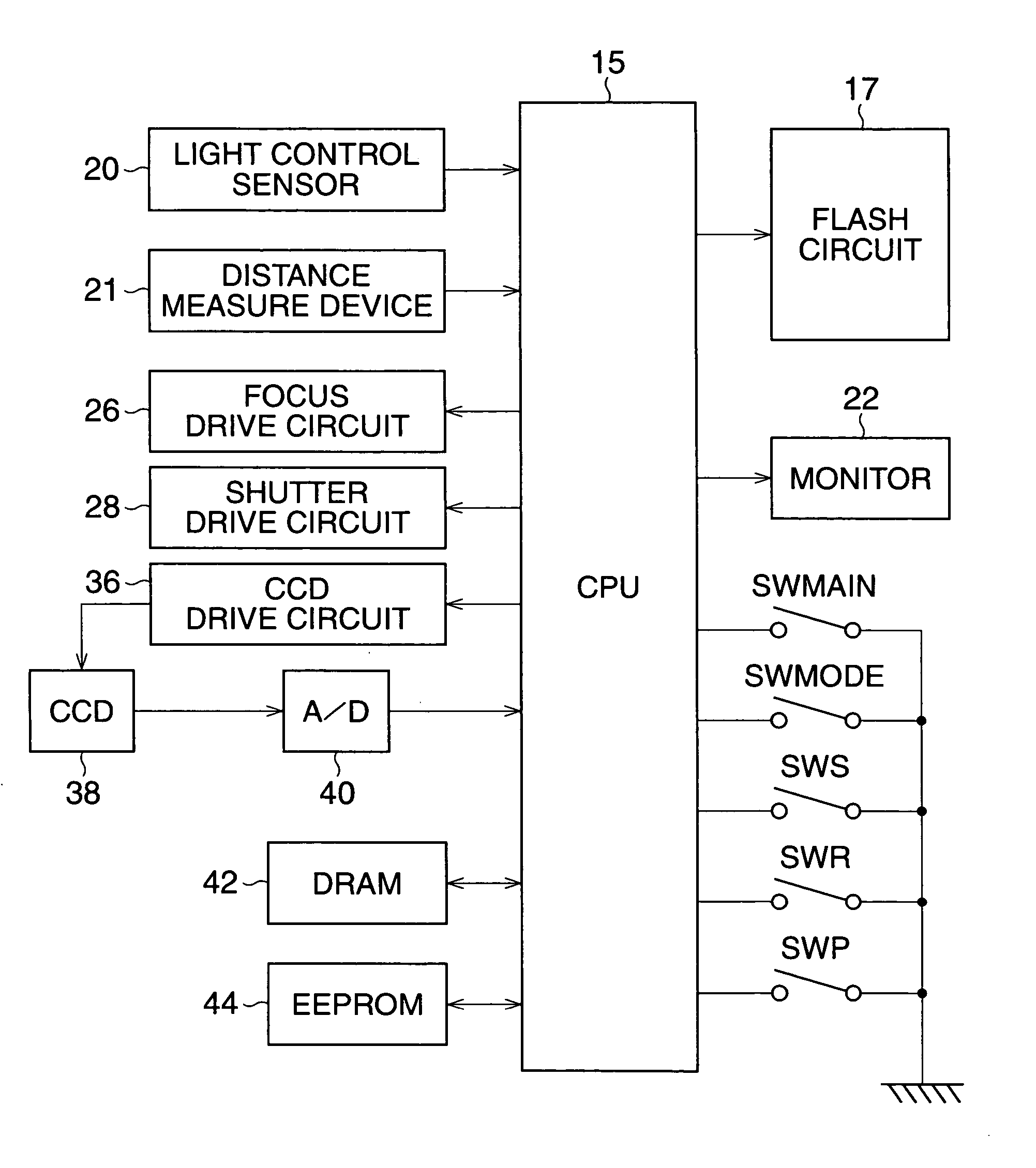 Lighting device for photographing apparatus and photographing apparatus