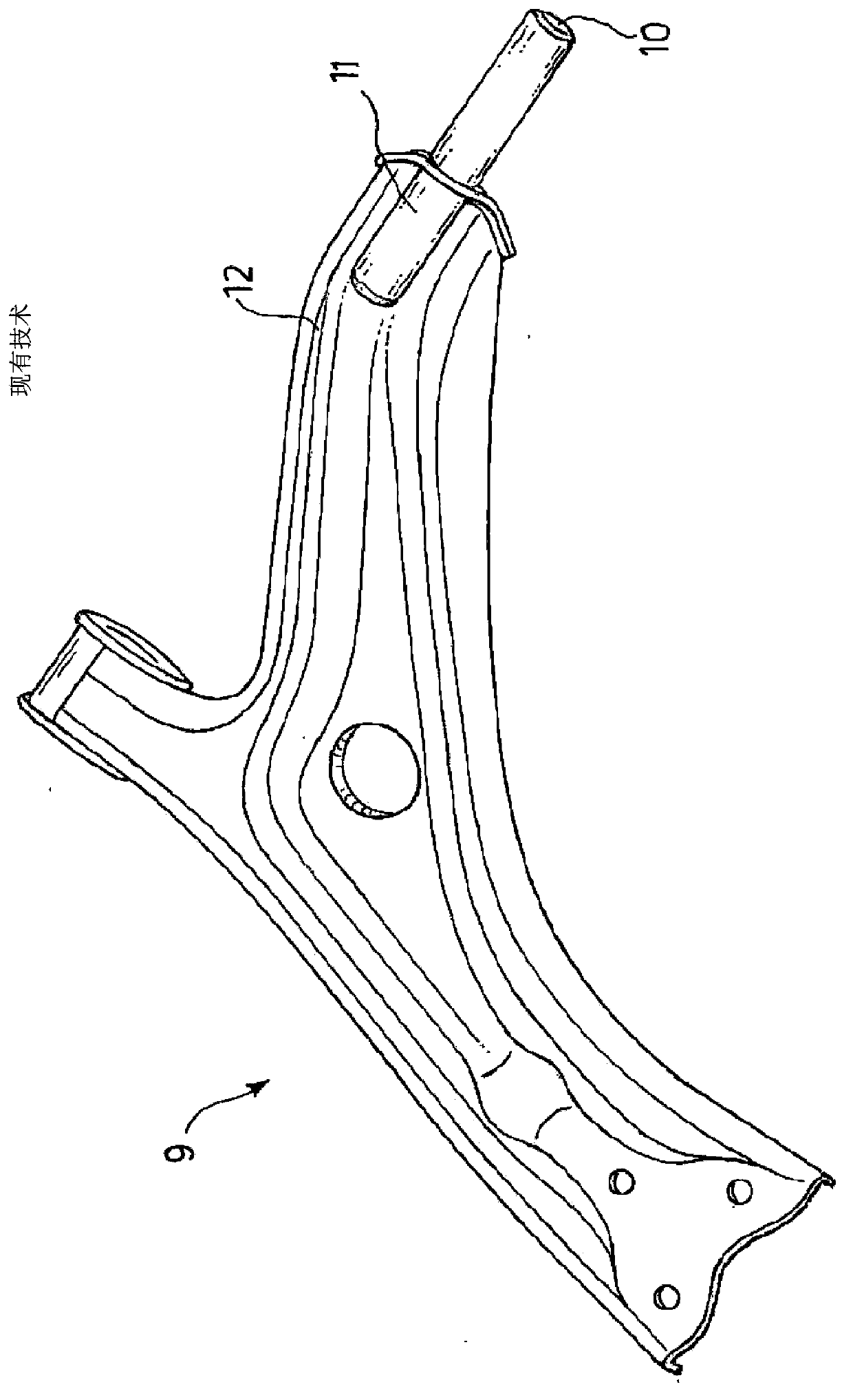 Transverse connecting rod for vehicle