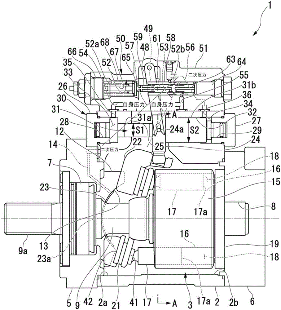 Variable capacity hydraulic device