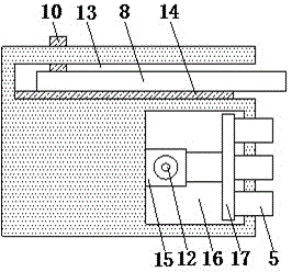 Length-adjustable road traffic stone mold