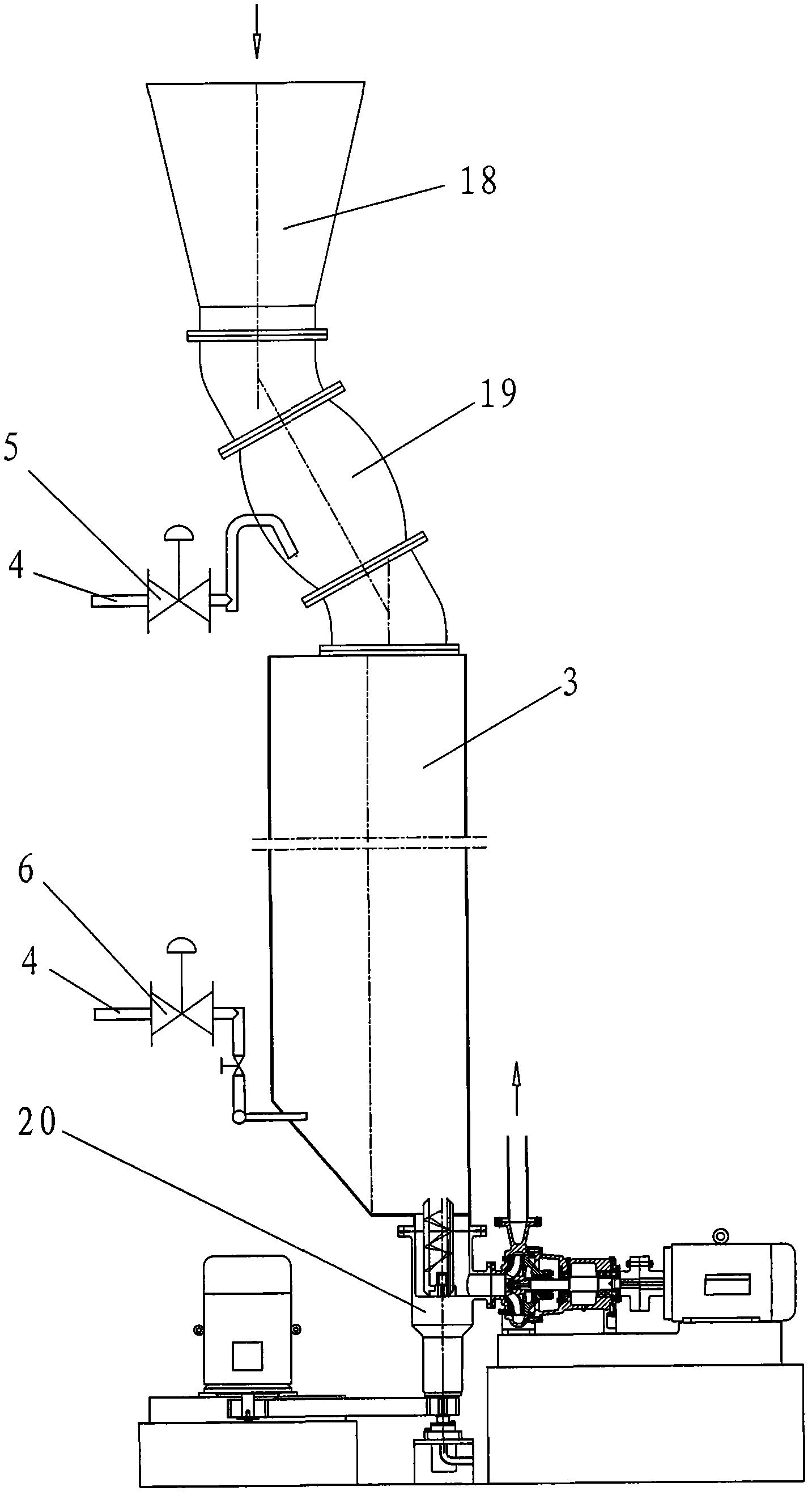 Method and device for medium-consistency refining and pumping