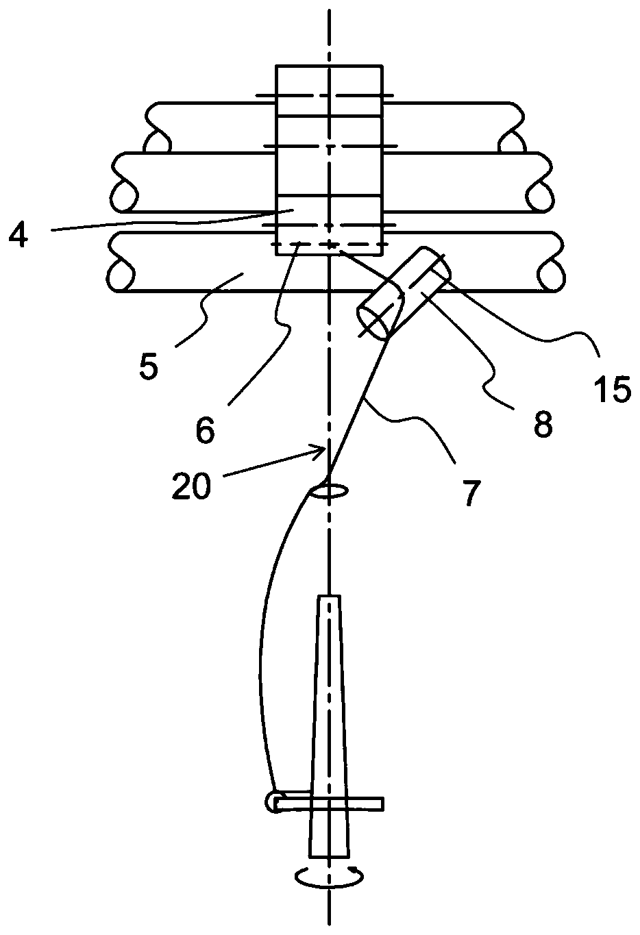 Method for inserting a false twist into a thread and spinning machine and device for inserting a false twist into a thread