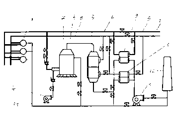 High-blast-temperature combinative heat exchange system of blast furnace