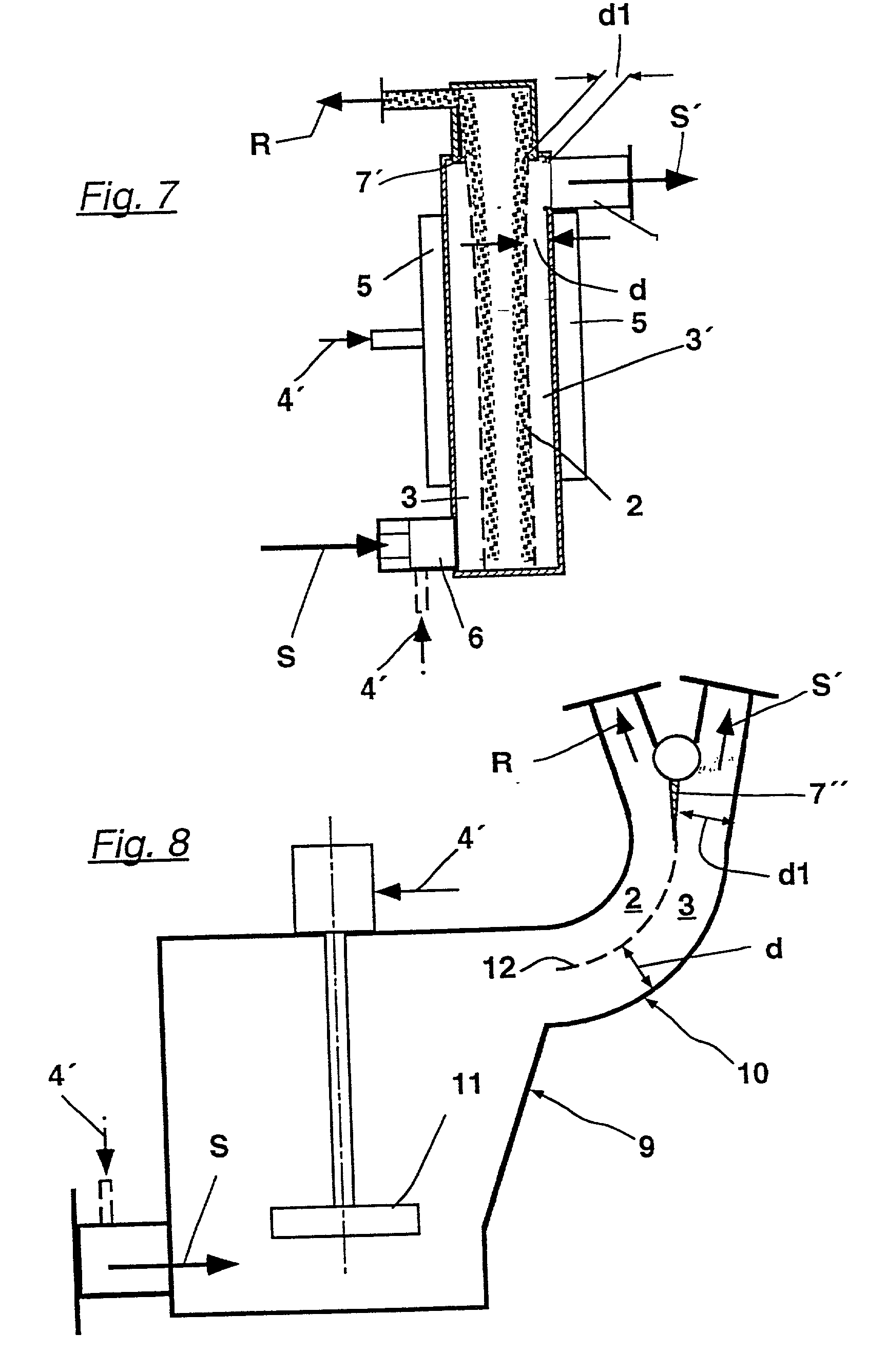 Process and flotation device for the removal of intereering materials from an aqueous fiber pulp suspension