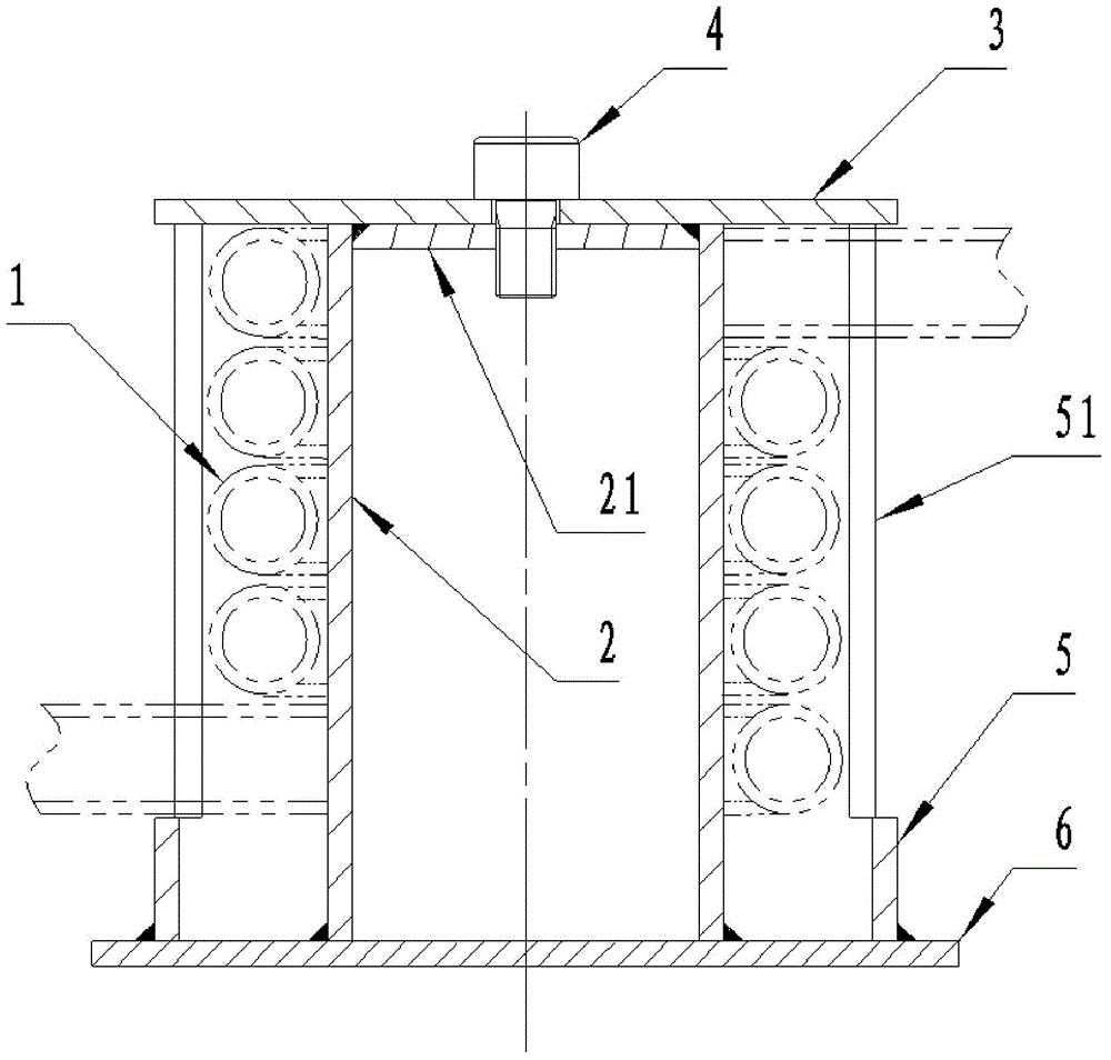 Damping hose forming and placing device