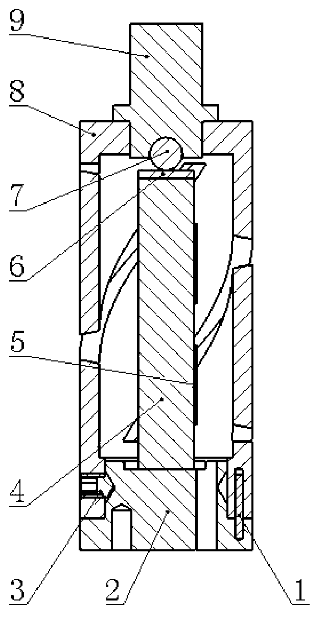 Straight line and rotation coupling-out type piezoelectric driving device