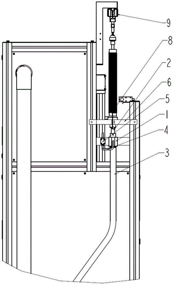 Tail yarn retention device for tail yarn removal machine