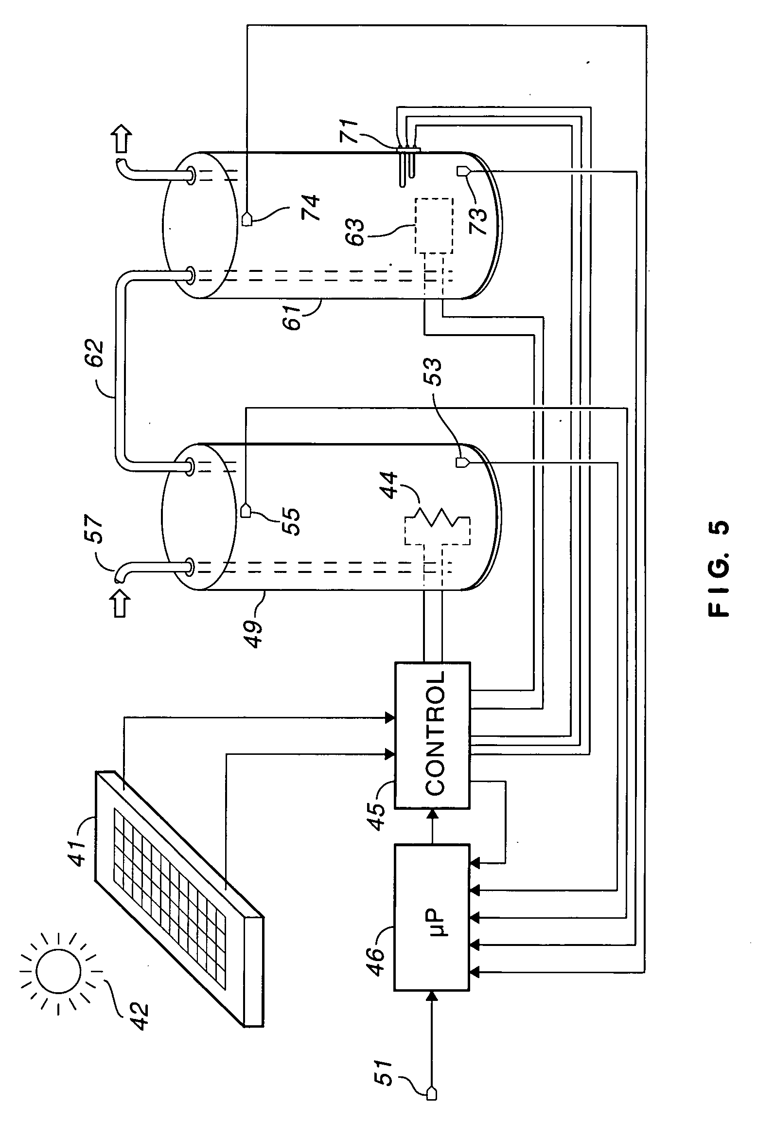 PV water heating system