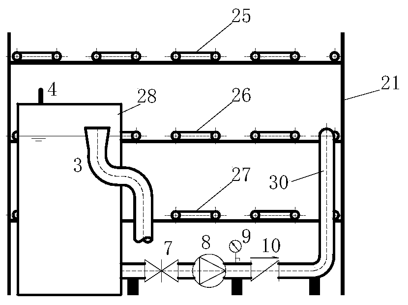 Bench-scale device of water supply pipe network microbiological test