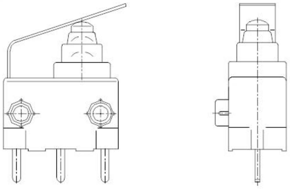 Internal waterproof microswitch