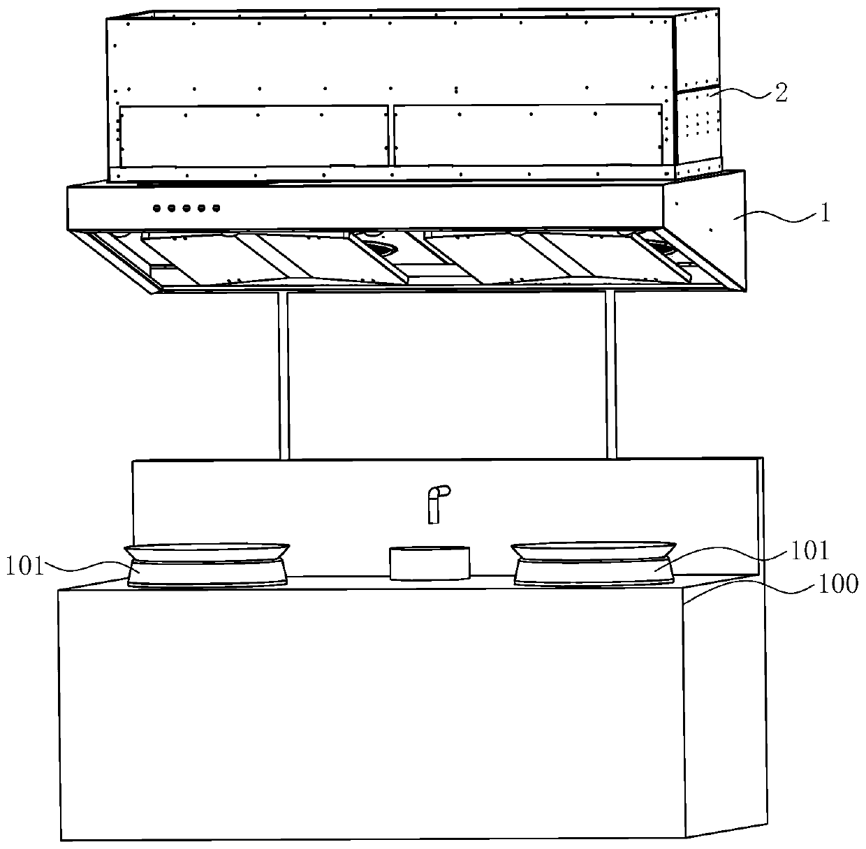 Cooking fume purification device and energy-saving control method thereof