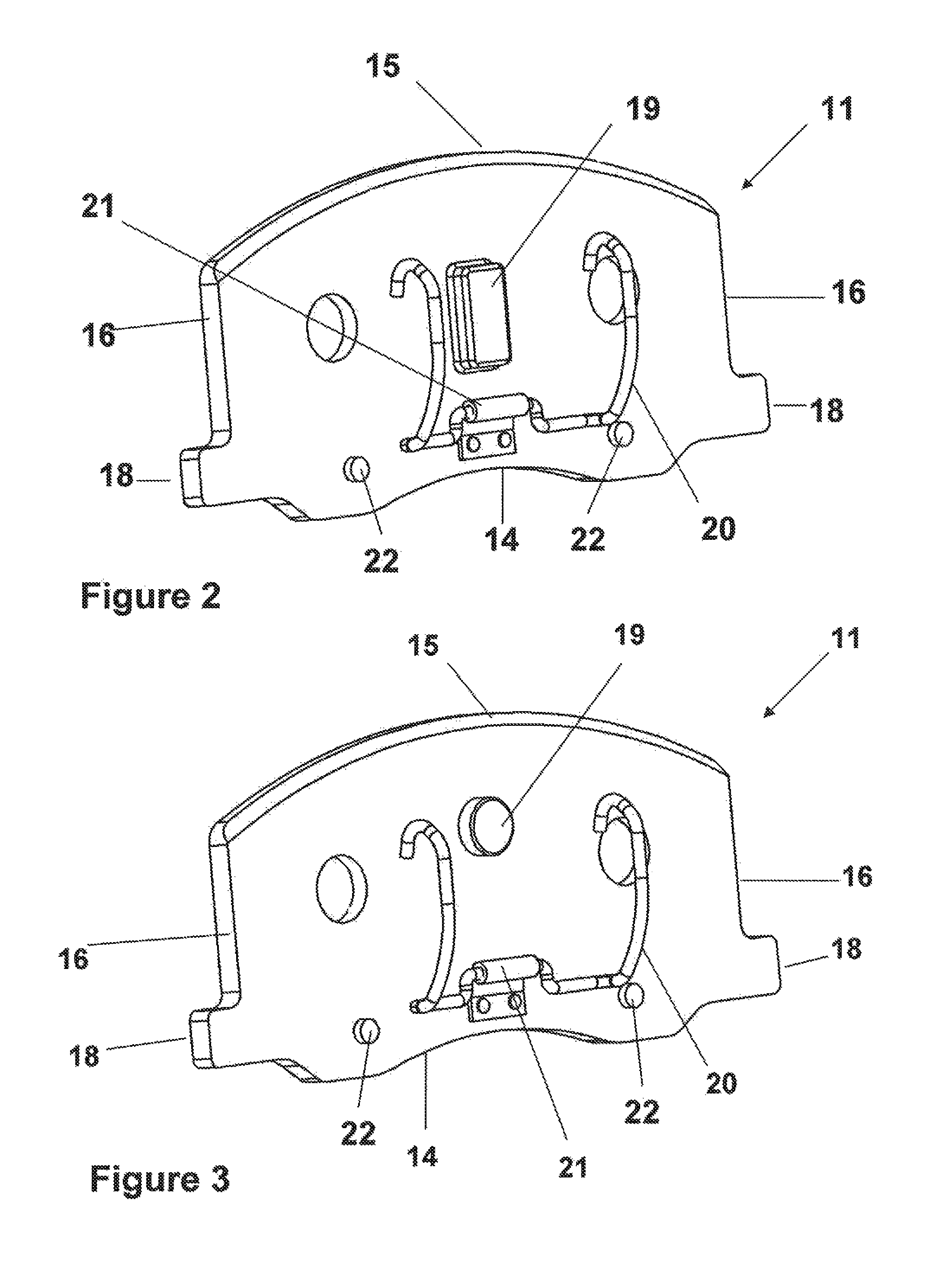 Caliper assembly for disc brake system