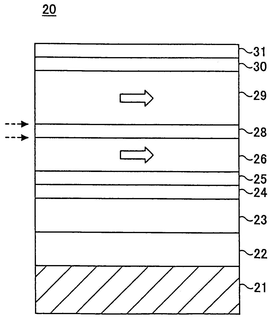 Magnetic recording medium having at least two coupled magnetic layers, magnetic storage apparatus and recording method