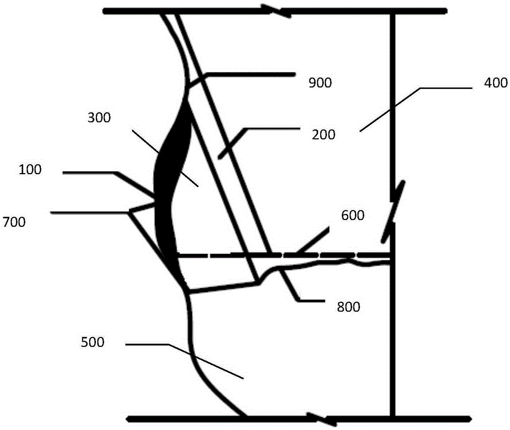 Filling construction method for backward slope in rock-fill dam slope treatment