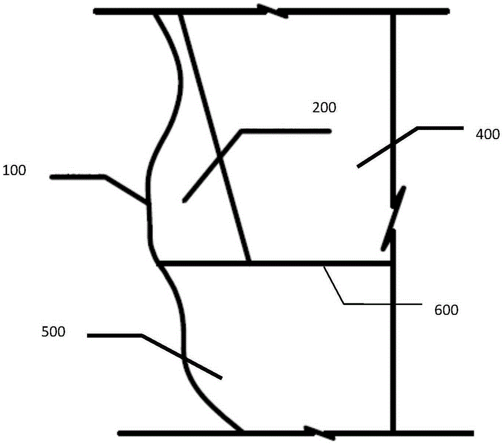 Filling construction method for backward slope in rock-fill dam slope treatment