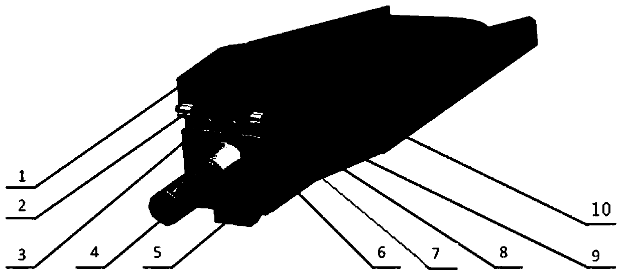 Pneumatic revolving door device and method for self-starting test outlet of shock tunnel air inlet channel