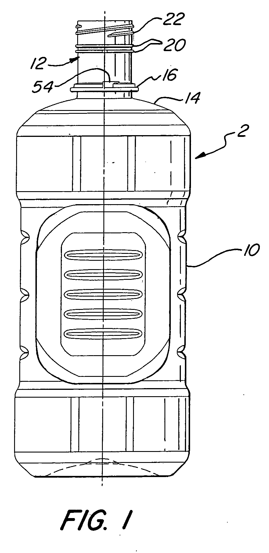 Bottle with extended neck finish and method of making same