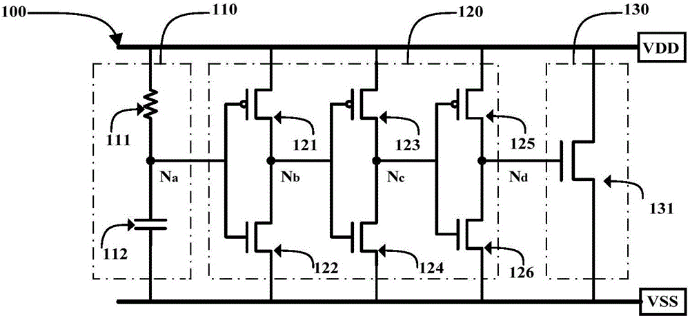 ESD (electrostatic discharge) power supply clamping protection circuit