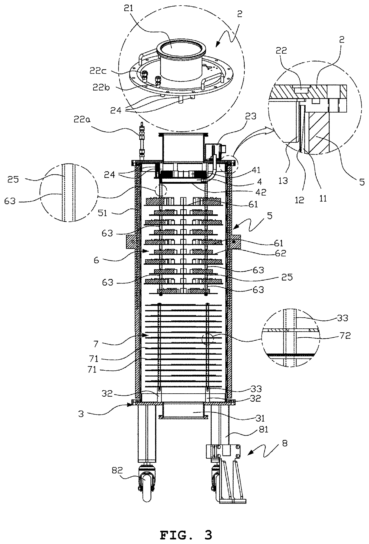 Apparatus for collecting by-product of semiconductor manufacturing process