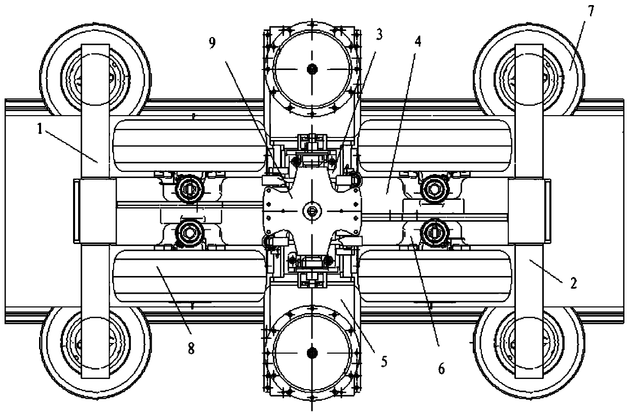 Railway vehicle bogie frame, railway vehicle bogie and railway vehicle