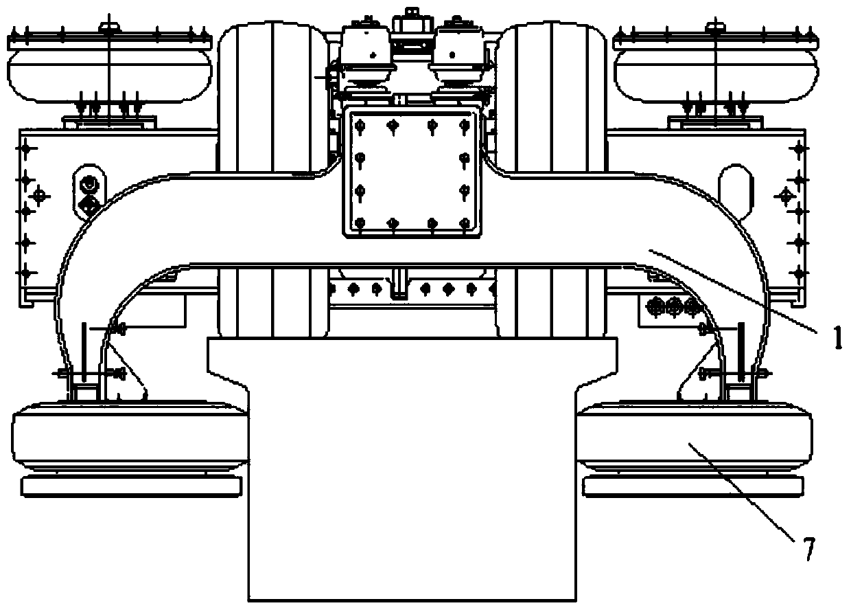 Railway vehicle bogie frame, railway vehicle bogie and railway vehicle