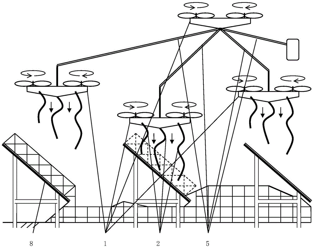 Ultra-high-speed cleaning device for remotely piloted vehicle