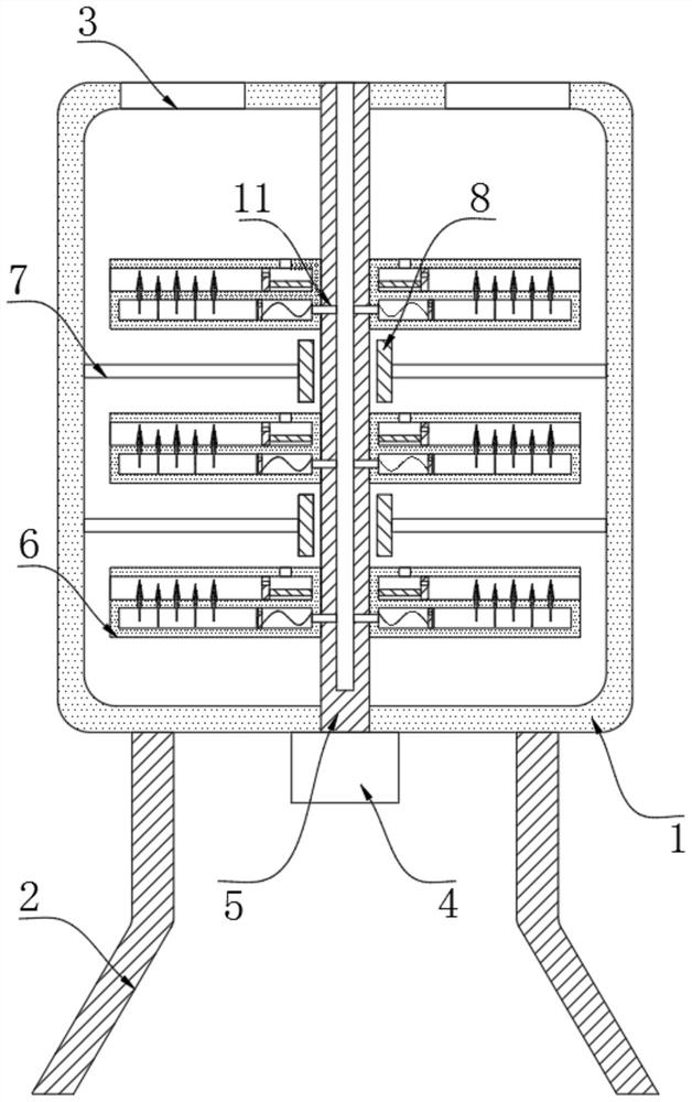 Mixing and defoaming equipment for water paint processing