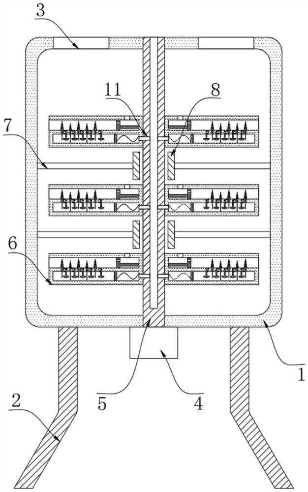 Mixing and defoaming equipment for water paint processing