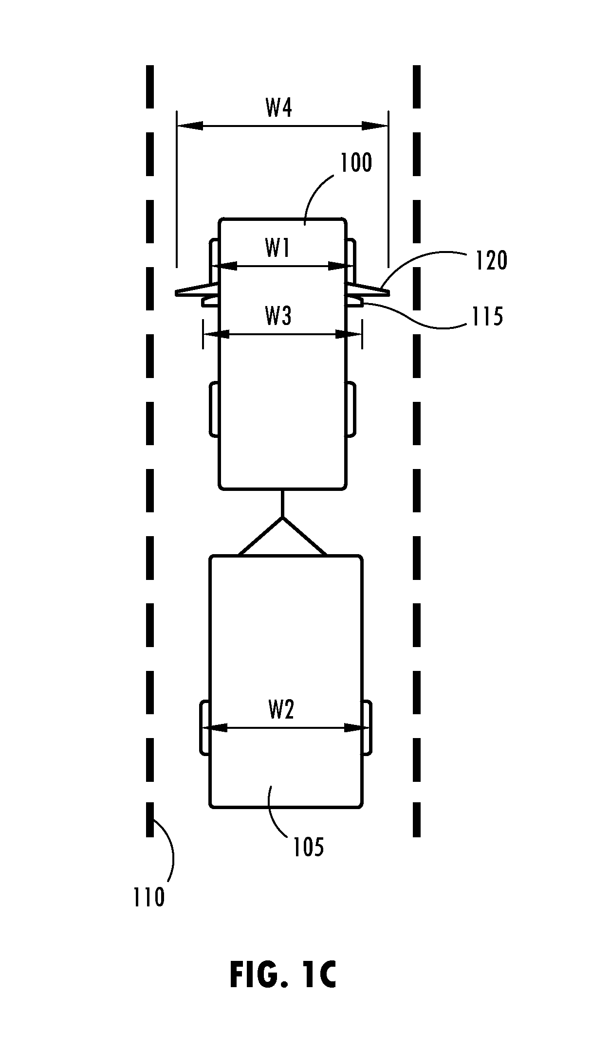 Trailer lane departure warning system