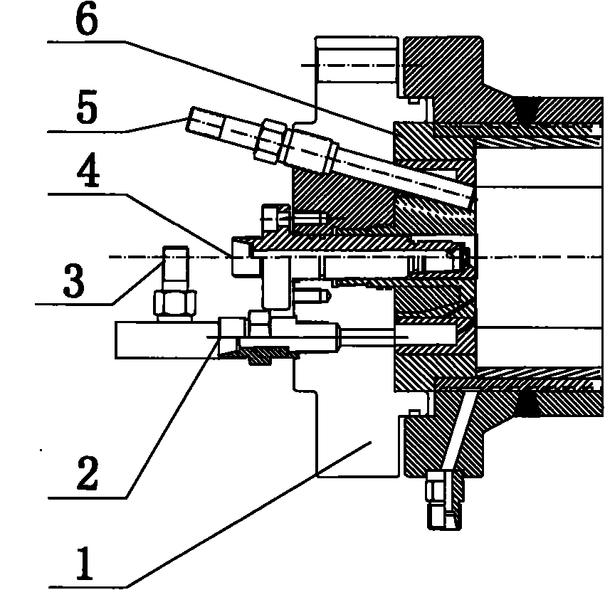 Water injection type high-pressure combustion method for air distribution machine pipeline