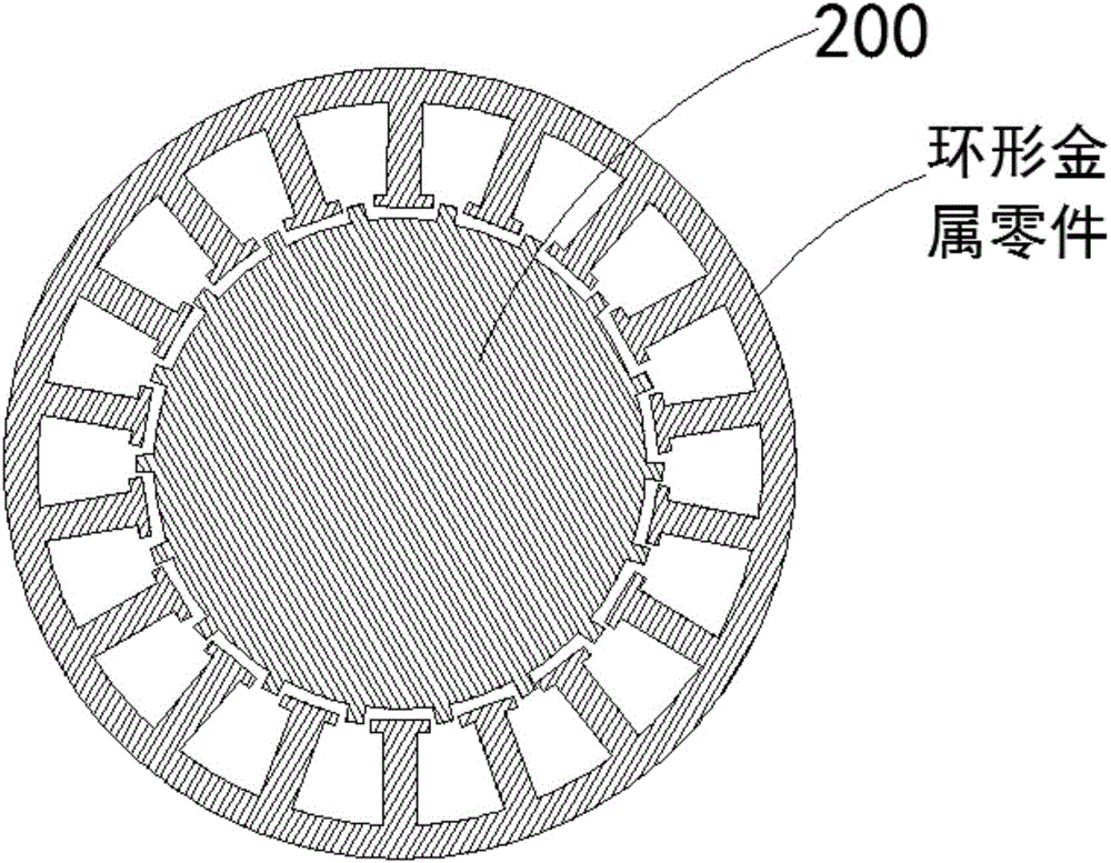 Welding equipment for ring-shaped metal parts