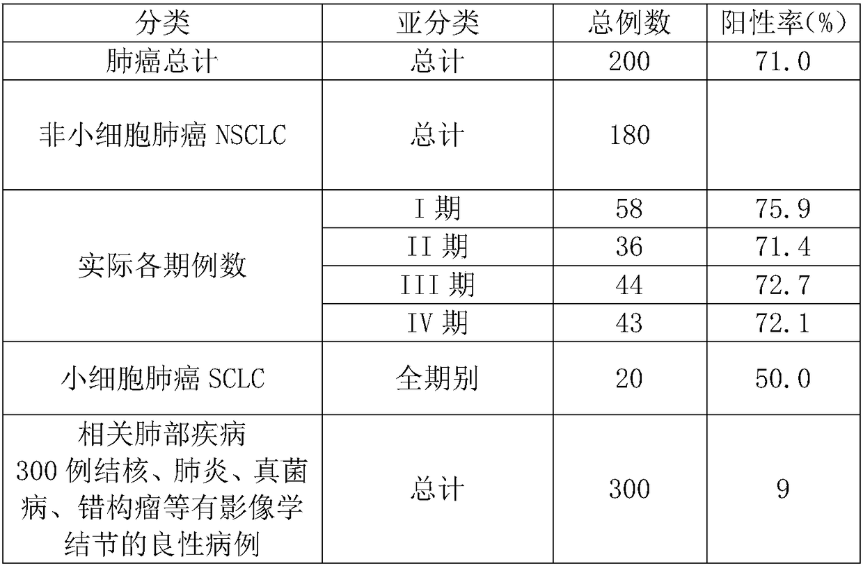 Protein chip for lung cancer diagnosis and kit