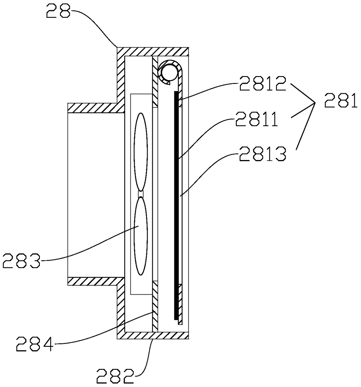 A cover made of antibacterial and fresh-keeping film for fruit, a partition plate, and a fruit placement device composed of the partition plate